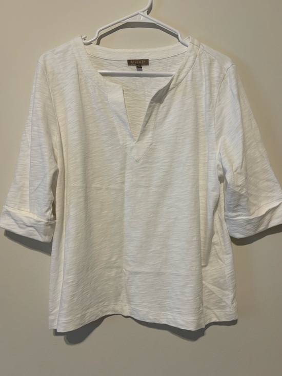 Lilla P Tops - Lilla P White 100% Cotton Womens Top Size XL